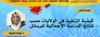 كيفية التنفيذ في الولايات حسب نتائج الدراسة الاجمالية للرسائل – رويدا سبيل