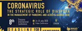 CORONAVIRUS – 8th Diaspora International Conference, 24-25 July 2020