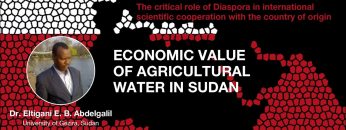 Economic value of agricultural water in Sudan – Dr. Eltigani E. B. Abdelgalil
